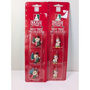 6 Vintage Kmart Classic Holiday Hanging Christmas‎ Ornament Set Holiday Time